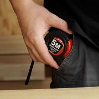 Ruleta Retractabila 5 M, 16FT,  cu Sistem de Blocare, DT55102, Dekton